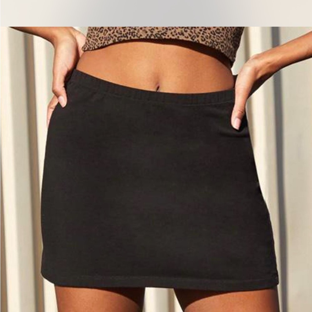 Brandy Melville Black Mini Skirt